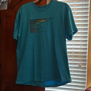 Supreme Blue Short Sleeve Tee with Geometric Design